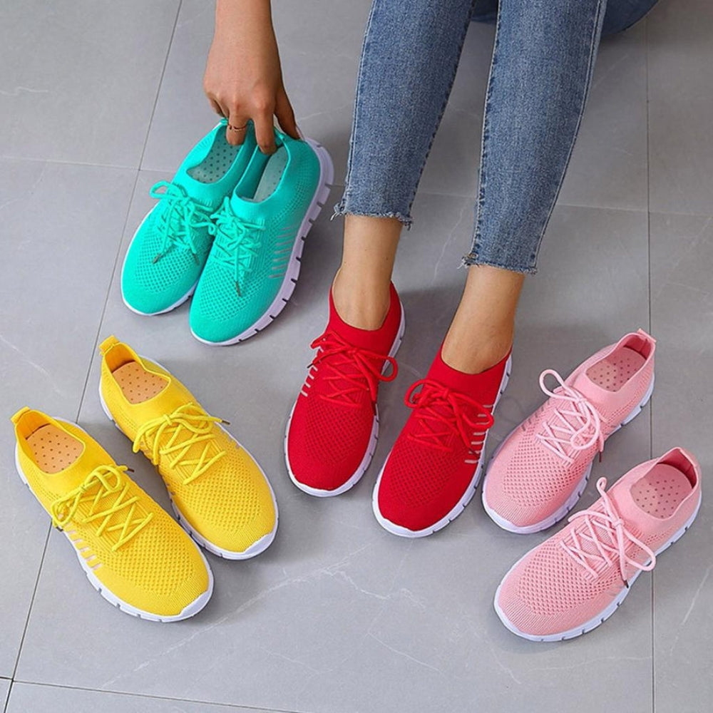 Collection de baskets colorées Monreux Elise – rouge, turquoise, jaune et rose
