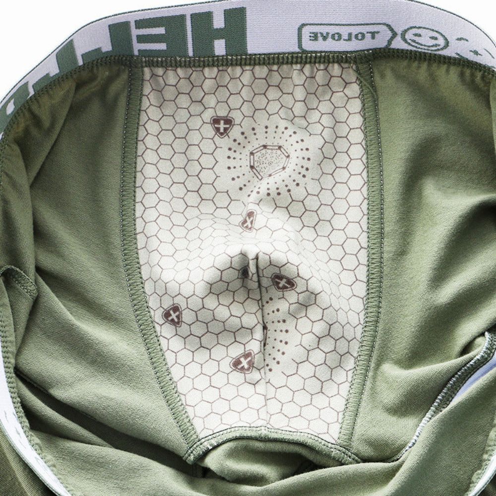 Tissu ultra doux des boxers MonsieurYou vu en gros plan.