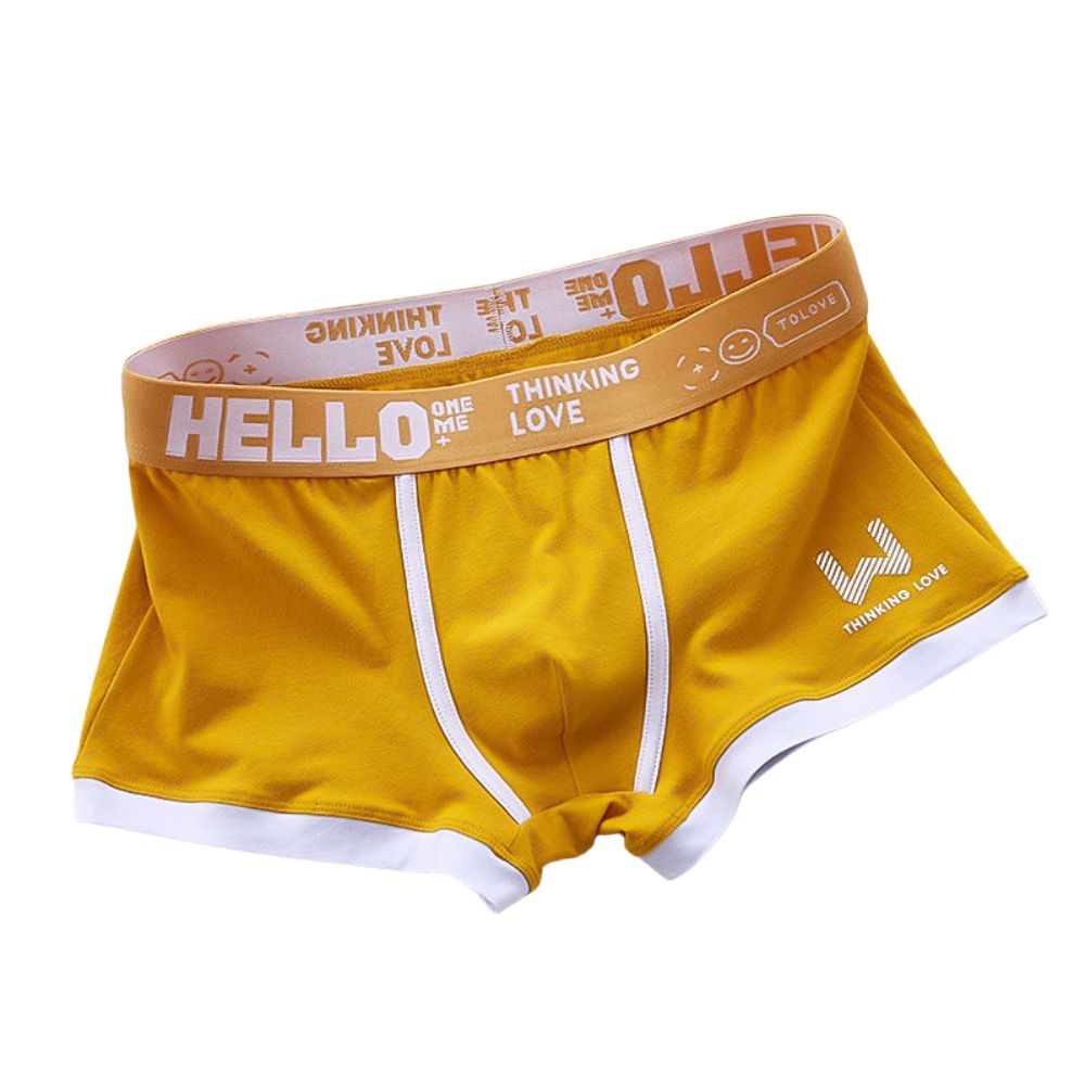 Boxer MonsieurYou après lavage, couleur et forme conservées.