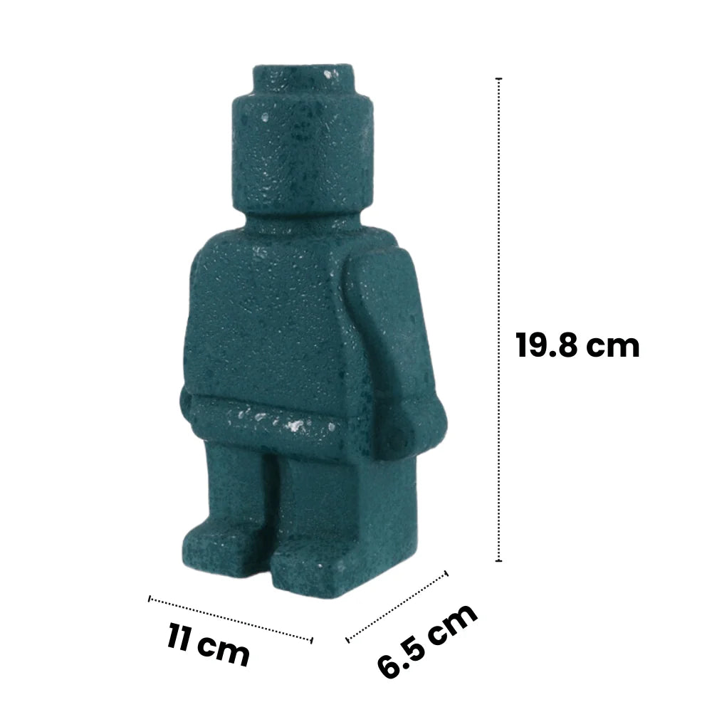 Vase décoratif style Lego – objet à assembler pour maison ou bureau