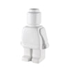 Vase figurine LEGO blanc en céramique brillante – design décoratif scandinave